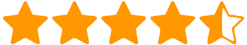 Calificación de 4,5 estrellas